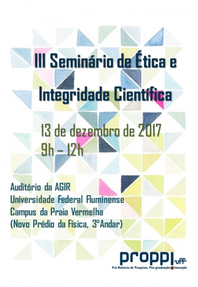 III SEMINÁRIO DE ÉTICA E INTEGRIDADE CIENTÍFICA