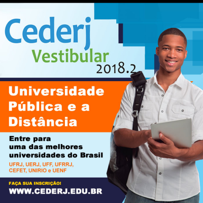 Abertas as inscrições para o Vestibular Cederj 2018.2