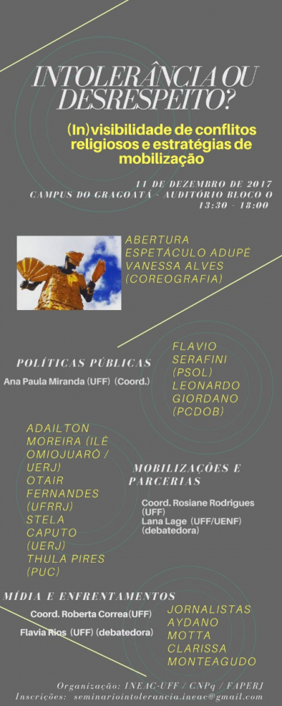 INTOLERÂNCIA OU DESRESPEITO? (IN) VISIBILIDADE DE CONFLITOS RELIGIOSOS E ESTRATÉGIAS DE MOBILIZAÇÃO